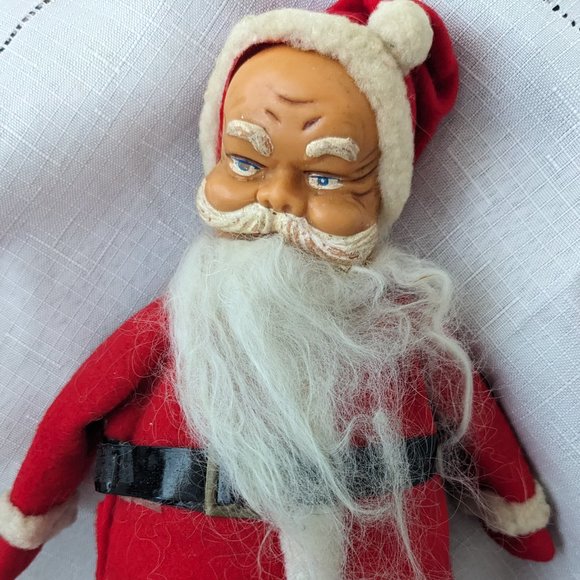 Vintage 1950s Santa Claus 12" Inch, Vintage Christmas Made In Japan Red Mittens - Picture 3 of 7